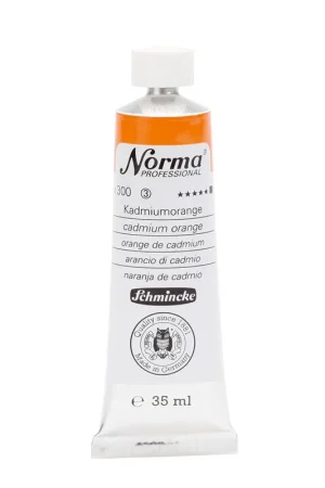 Betaalbaar Schmincke Norma olieverf 35ml – 300 cadmium orange