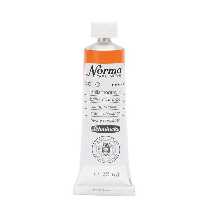 Schmincke Norma olieverf 35ml – 302 brilliant orange Must-Have