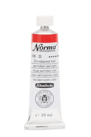 Seizoensaanbieding Schmincke Norma olieverf 35ml – 306 vermilion red light