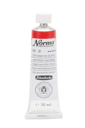 Schmincke Norma olieverf 35ml – 308 vermilion red deep Speciale Aanbieding