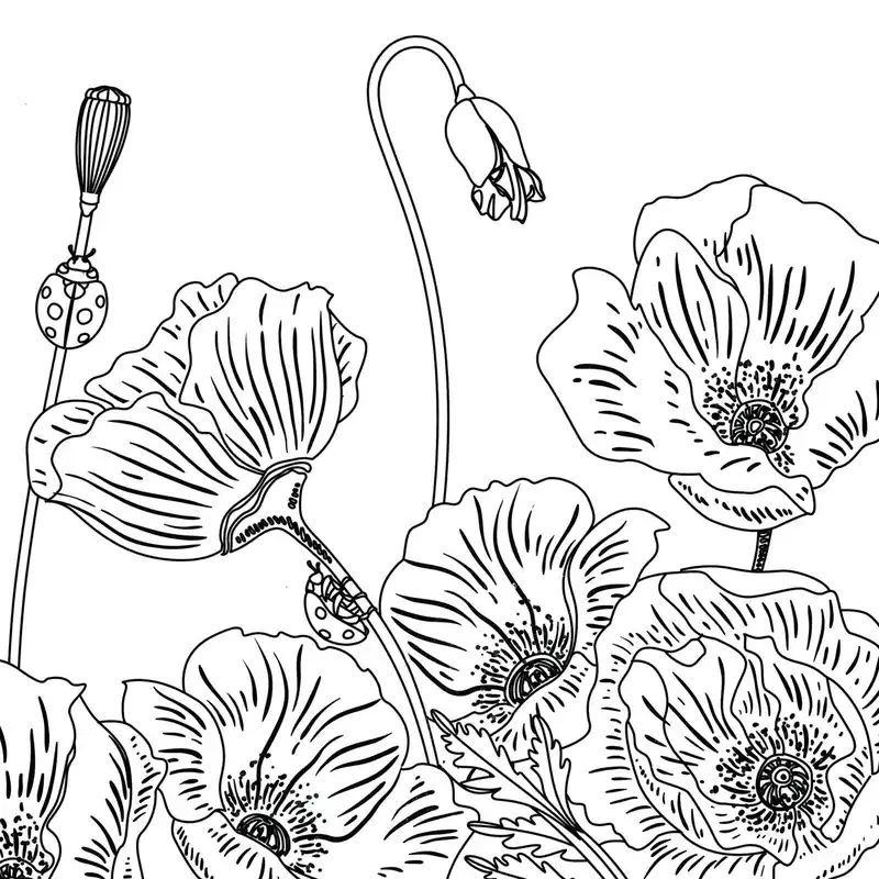 Doek katoen voorbedrukt – 30 x 30 anemonen Goedkoop