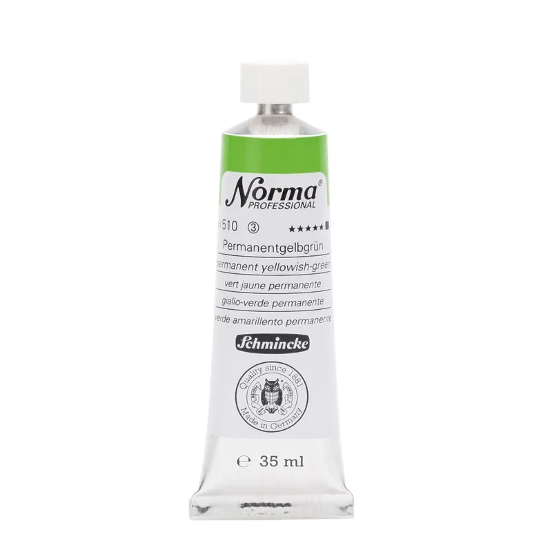 Fabrieksprijs Schmincke Norma olieverf 35ml – 510 permanent yellowish-green