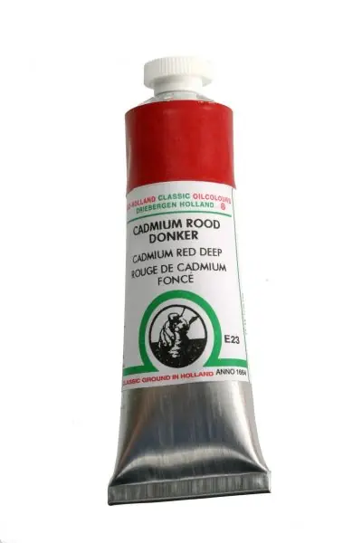 Old Holland classic olieverf 40ml E23 cadmium rood donker Op = Op