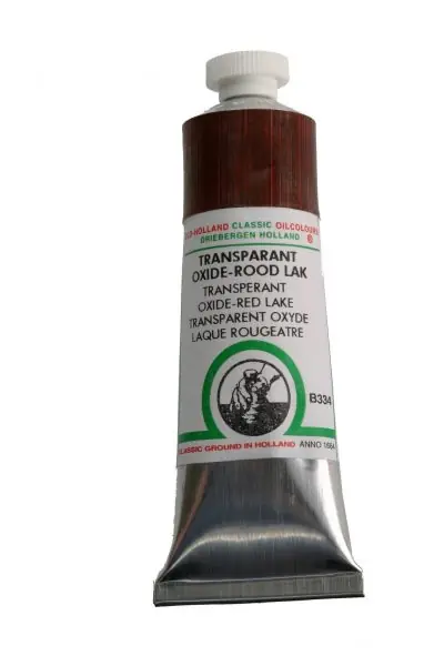 Old Holland classic olieverf 40ml B334 transparant oxyde-rood lak Direct Beschikbaar