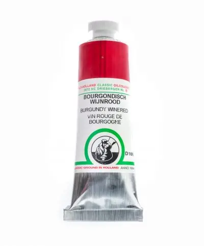 Snelle Levering Old Holland classic olieverf 40ml D166 bourgondisch wijnrood