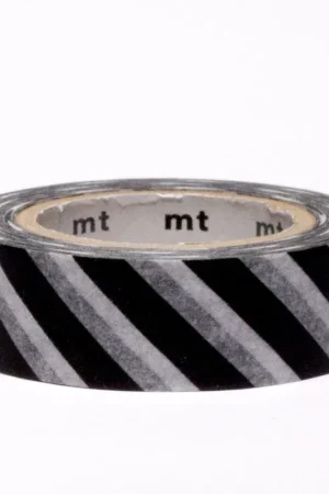 Meest Verkocht Washitape Ikigai – serie zwart/wit – stripe black 2