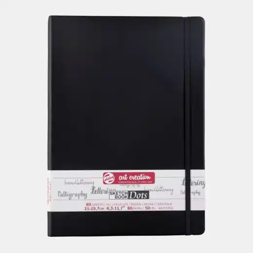 Art Creation Notebook dots 21×29.7cm 80gr Aanbieding