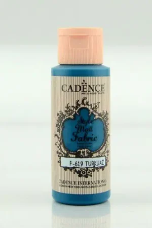 Fabrieksprijs Cadence matt textielverf 59ml – 0619 turquoise