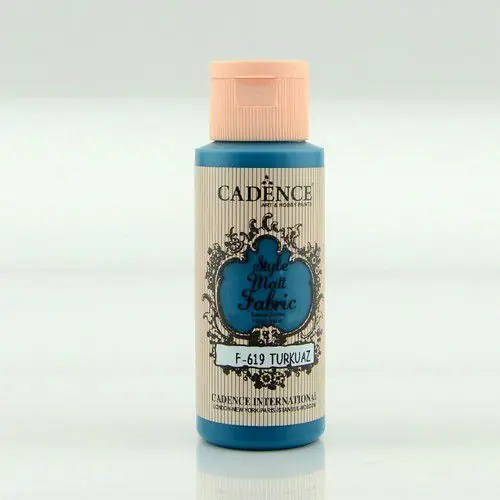 Fabrieksprijs Cadence matt textielverf 59ml – 0619 turquoise