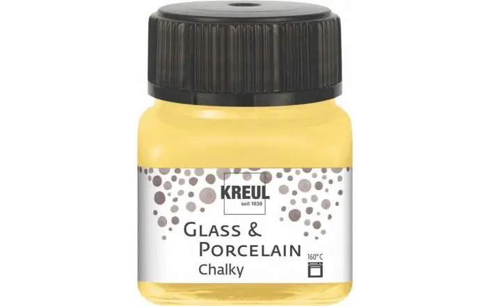 Speciale Aanbieding Kreul Glass & Porcelain chalky – 16632 yellow safran