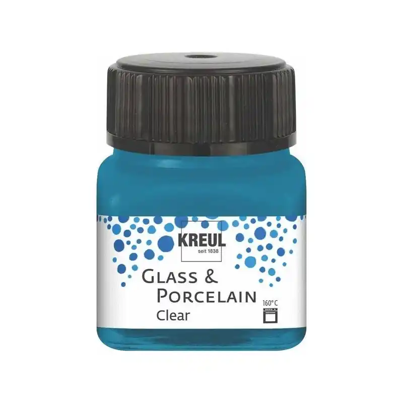 Hoge Kwaliteit Kreul Glass & Porcelain clear – 16215 cyanean blue