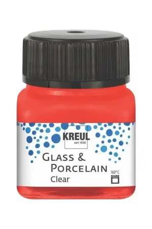 Kreul Glass & Porcelain clear – 16205 cherry red Favoriet