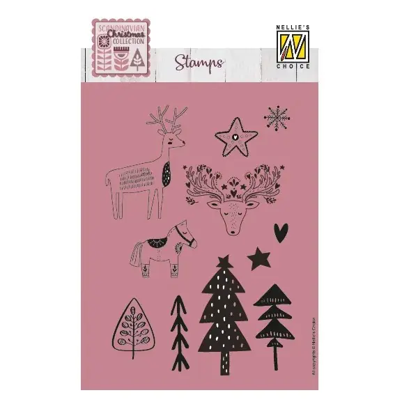 Beperkt Aanbod Nellie's choice clearstamp – Scandinavisch Landschap