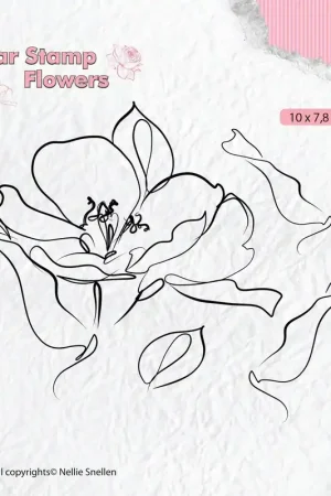 Actieprijs Nellie's choice clearstamp – Wild Rose