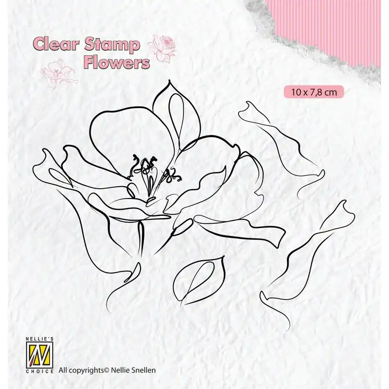 Actieprijs Nellie's choice clearstamp – Wild Rose