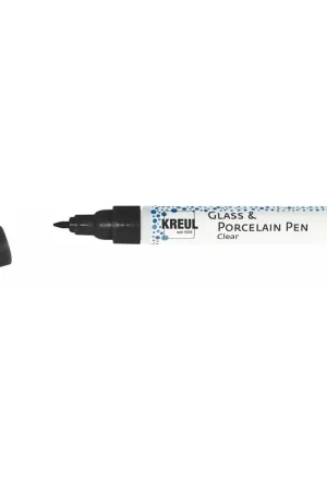 Kreul Glass & Porcelain pen clear – fine black Seizoensaanbieding