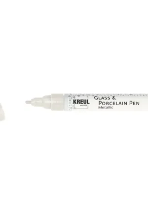 Betaalbaar Kreul Glass & Porcelain pen metallic – medium parelwit