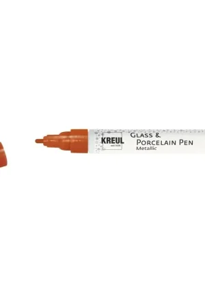 Betrouwbaar Kreul Glass & Porcelain pen metallic – medium koper