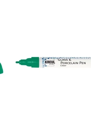 Kreul Glass & Porcelain pen clear – medium groen Weekendaanbieding
