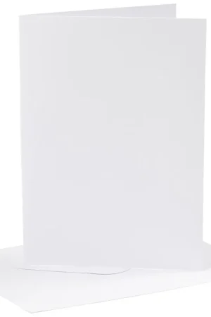 Favoriet Card making set 4 kaarten met enveloppe 13×18 wit