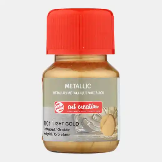 Beperkte Voorraad ArtCreation metallic 30ml – 8001 lichtgoud