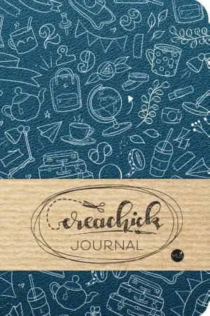 Seizoensaanbieding Creachick journal – petrol blauw