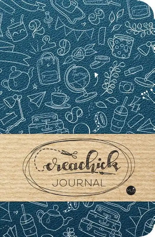 Seizoensaanbieding Creachick journal – petrol blauw