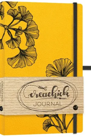 Gereduceerde Prijs Creachick journal okergeel