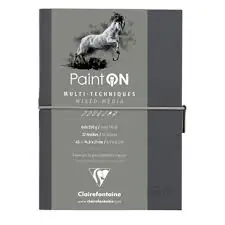 Koop Online Clairefontaine Paint on book – grey 250gr A5