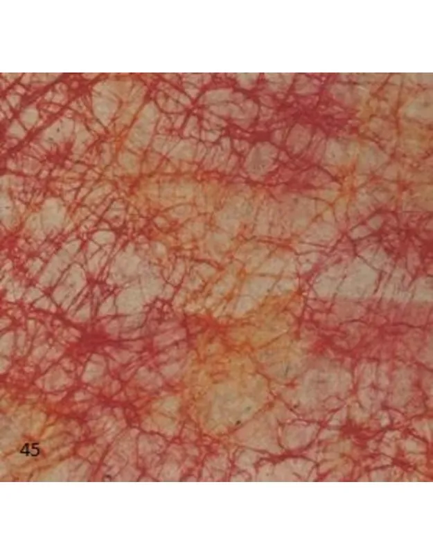 Olino Loktapapier met batik-spinrag design rood groot vel Beperkte Voorraad