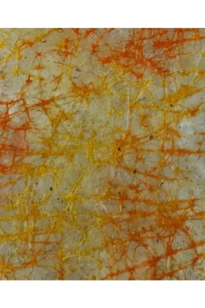 Olino Loktapapier met batik-spinrag design oranje groot vel Voordeelprijs