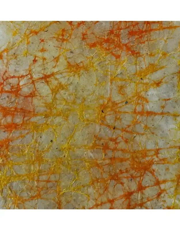 Olino Loktapapier met batik-spinrag design oranje groot vel Voordeelprijs