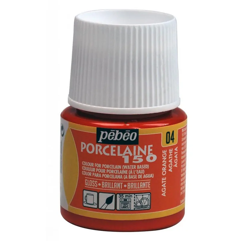 Fabrieksprijs Pebeo porcelaine 150 – 04 agata orange