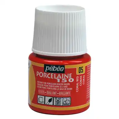 Voordeelprijs Pebeo porcelaine 150 – 05 coral red