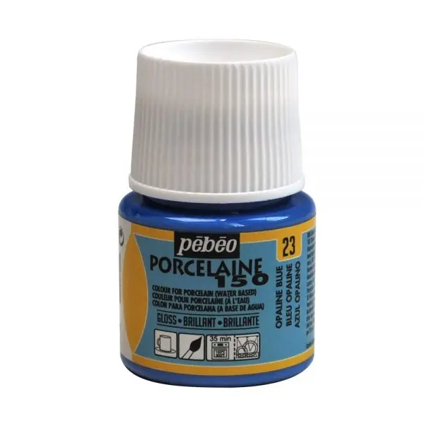 Pebeo porcelaine 150 – 23 Opaline blue Express Levering