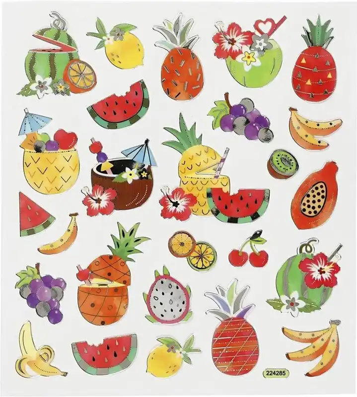 Merkproduct CCHobby stickers – exotisch fruit