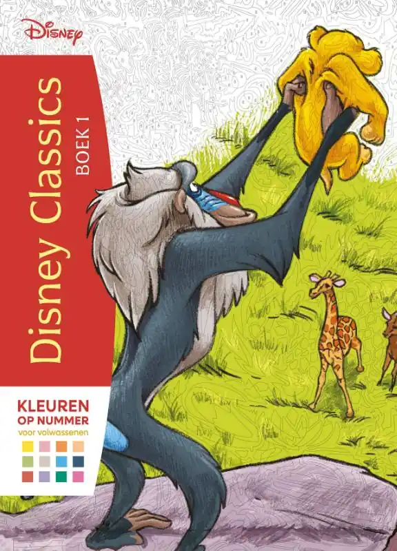Superprijs Disney Classics boek 1 – Kleuren op nummer voor volwassenen
