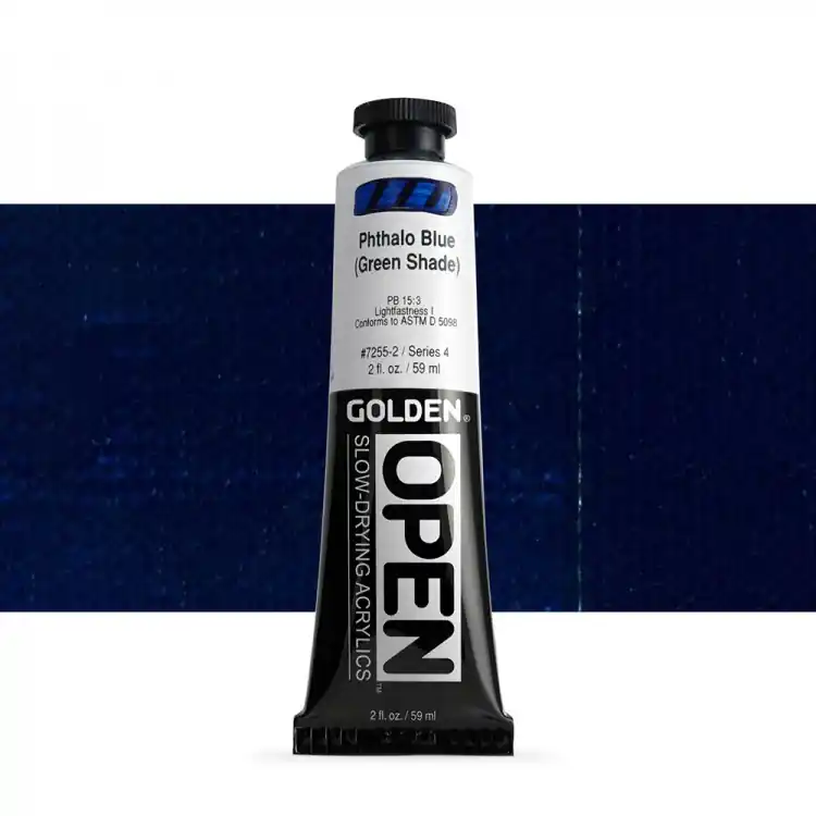 Tijdelijk Beschikbaar Golden open acryl 60ml – S4 – 7255 phthalo blue (green shade)