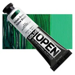 Golden open acryl 60ml – S4 – 7275 phthalo green (yellow shade) Premium