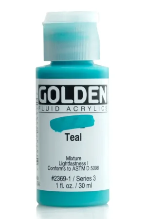 Bestseller Golden fluid acrylics 30ml – S3 – 2369 teal