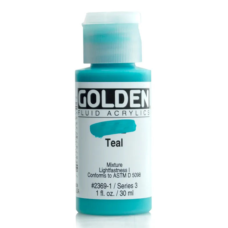 Bestseller Golden fluid acrylics 30ml – S3 – 2369 teal