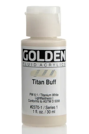 Golden fluid acrylics 30ml – S1 – 2370 titan buff Finale Uitverkoop