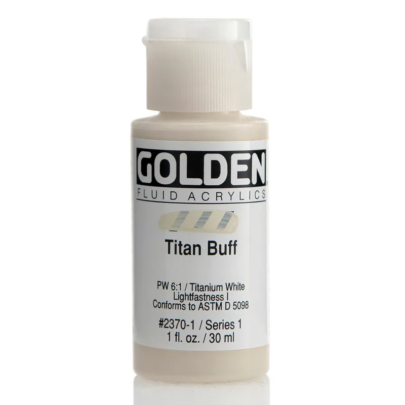 Golden fluid acrylics 30ml – S1 – 2370 titan buff Finale Uitverkoop