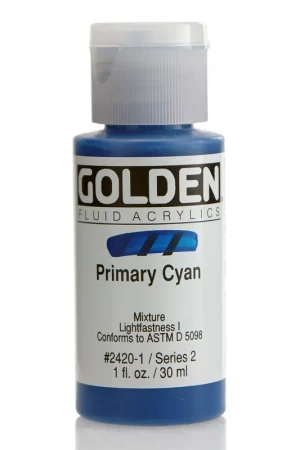 Golden fluid acrylics 30ml – S2 – 2420 primary cyan Must-Have