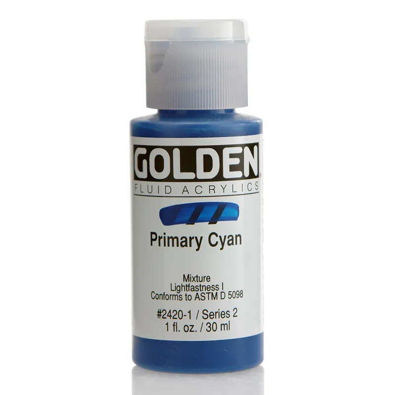 Golden fluid acrylics 30ml – S2 – 2420 primary cyan Must-Have