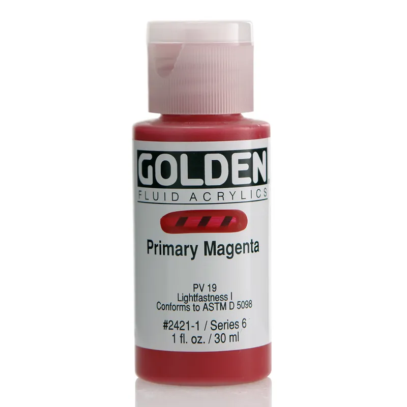Golden fluid acrylics 30ml – S6 – 2421 primary magenta Bestseller
