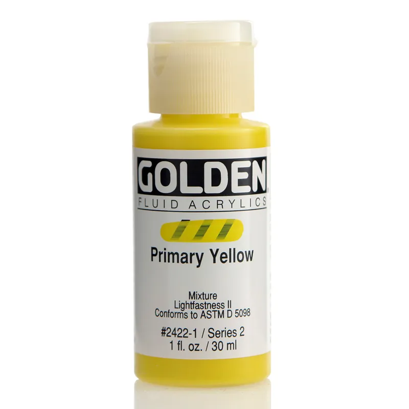 Direct Beschikbaar Golden fluid acrylics 30ml – S2 – 2422 primary yellow