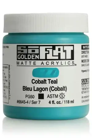 Golden so flat matte acrylics 118ml – S7 – 6645 cobalt teal Laatste Versie