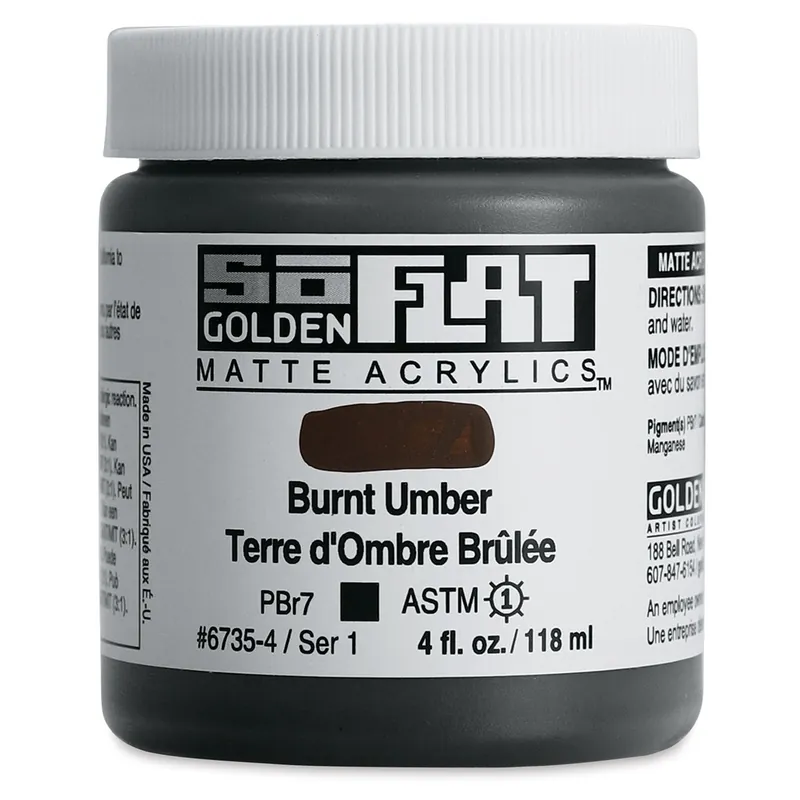 Fabrieksprijs Golden so flat matte acrylics 118ml – S1 – 6735 burnt umber