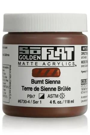 Must-Have Golden so flat matte acrylics 118ml – S1 – 6730 burnt sienna
